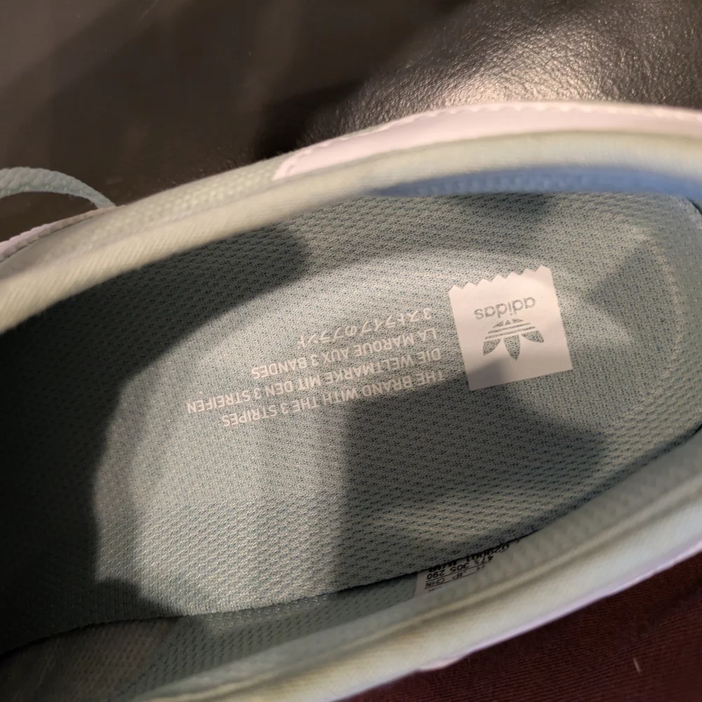 Adidas Men's Mint Green Sneakers with White Stripes - Picture 8 of 9